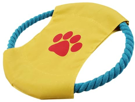 Outanaya Disque Volant pour Chien Résistant aux Morsures, Léger et Souple, Couleur Aléatoire, D'entraînement pour Golden Retriever, Samoyède, Chien Plusieurs Styles