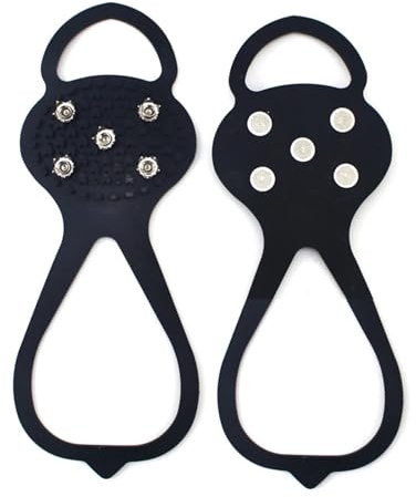 Grödel 1 par non-slip universal gripper spikar skor tillbehör utomhus bra elasticitet ishalkfria över skor för vintervandring
