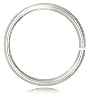 The Jewellery Store London 5 Pcs Anneaux Ouverts Argent Sterling 925 sans Nickel, 12mm (Autres Tailles Disponibles: 6 mm, 8 mm, 10 mm, 12 mm, 14 mm, 16 mm)