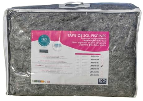 EDG by AQUALUX INTERNATIONAL - Tapis De Sol Piscine Hors Sol - 750 x 440 cm – 110 g/m² - Feutrine Piscine - Protection Liner