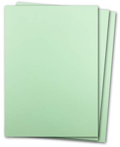 100 ark tonkartong DIN A4 – mintgrön ljusgrön – 240 g/m² tjock hantverkskartong – 21,0 x 29,7 cm kartong för pyssel för fotoalbum, meny, tryckbar, gör-det-själv, vara kreativ