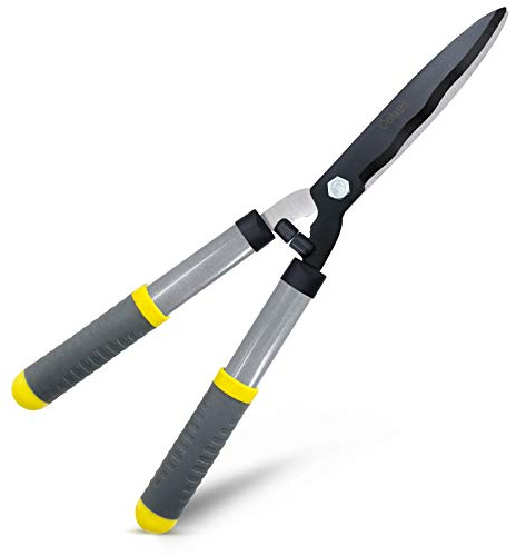 Colwelt Tijeras de setos de 53 cm, Tijeras Podar para Recortar Bordes, Boj y Arbustos, Tijeras de Jardinería de Setos con Cuchillas Afiladas de Acero al Carbono y Mango Ergonómico Cómodo