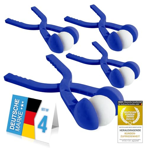 GOODS+GADGETS® Fabricador de Bolas de Nieve - Set de 4 Pinzas