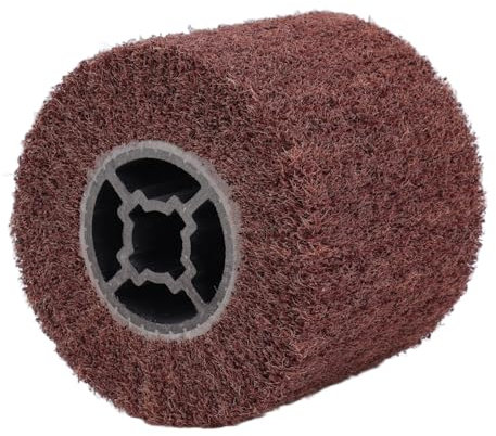 Spazzola a Rullo Abrasivo, Spazzole per Satinatrice, Ruota Trafilatrice, per Sbavatura e Smerigliatura con Accessori per Smerigliatrice Angolare