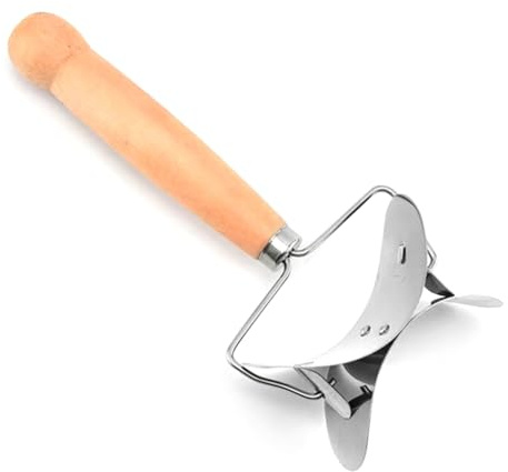 Nihcora Envoltorios de Bolas de Masa de Acero Inoxidable, Cortador de Masa de Piel, Rodillo Circular, Cortador de Bolas de Masa, Herramienta para Cortar Pasteles