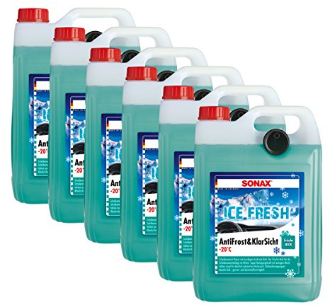 SONAX 6X 01335410 Antifrost&KlarSicht bis -20°C IceFresh ScheibenReiniger 5L