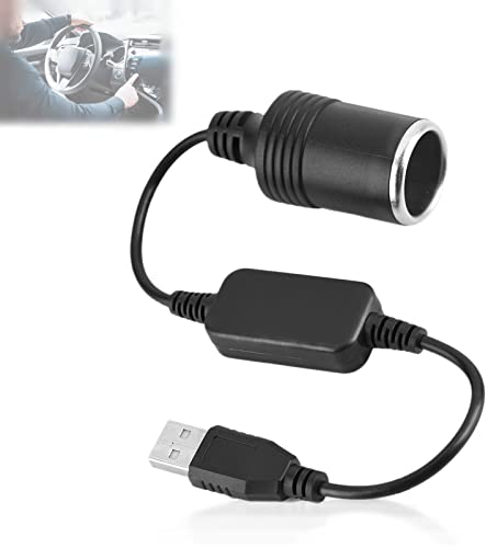 Convertisseur USB A mâle 12V pour prise allume-cigare de voiture, convertisseur d'alimentation pour GPS Dashcam