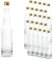 Kleine Glasflaschen 100ml Mit PP22 Schraubverschluss Gold - Leere Flaschen Zum Befüllen, z.B. Weinflaschen, Schnapsflaschen, Likörflaschen (25 Stück)
