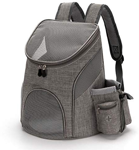 huihuijia Katzenrucksack Hunderucksack Kleine Hunde Hundereisetasche Kleiner Hundeträger Haustier Rucksack Hundereiseträger Hundeträgertaschen für kleine Hunde Gray