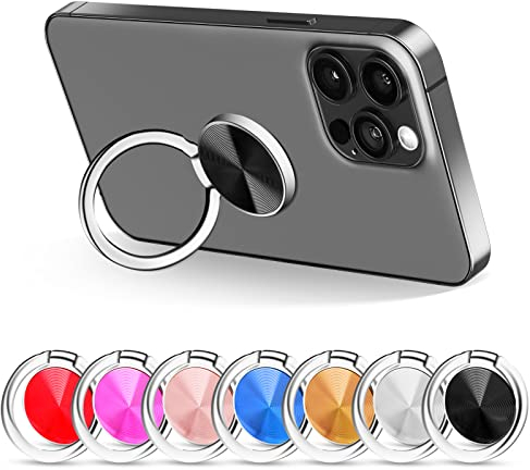 Soporte de Anillo para teléfono móvil, 7 Unidades de Soporte para teléfono móvil, Soporte Universal de 360 Grados, Soporte para teléfono móvil para Todos los Smartphones