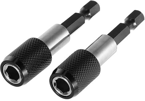 Housoutil di Prolunga Magnetica a Sgancio Rapido 2 Pz Estensione da 60 Mm e 1/4 di Pollice per Trapano e Cacciavite Portapunte Magnetico Prolunga per Punte