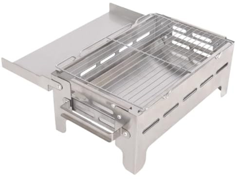 NESPIQ Picknickgrill Holzkohlegrill Tragbarer Holzkohlegrill, Zusammenklappbarer Tischgrill Für Outdoor-Reisen, Hinterhof-Picknick Camping Grill