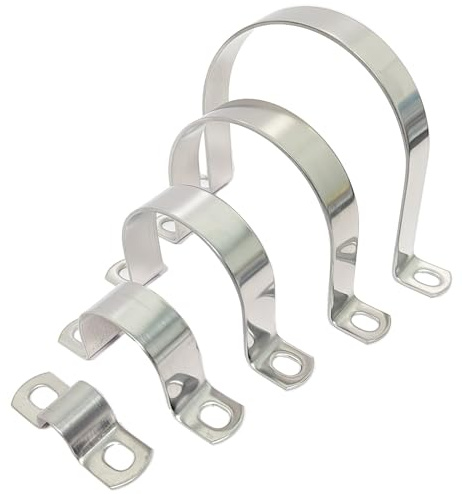 SHUNCHG 4 piezas Abrazaderas Metalicas para Tubos,80mm Mordazas para Tuberías Abrazaderas Fijas para Tubos, Abrazaderas en U de Acero Inoxidable Abrazadera Tubo