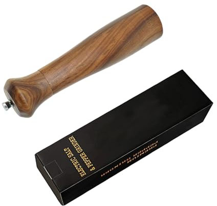 Juego de molinillos manuales de sal y especias para madera, mecanismo de molienda ajustable, funcional y práctica herramienta de molienda