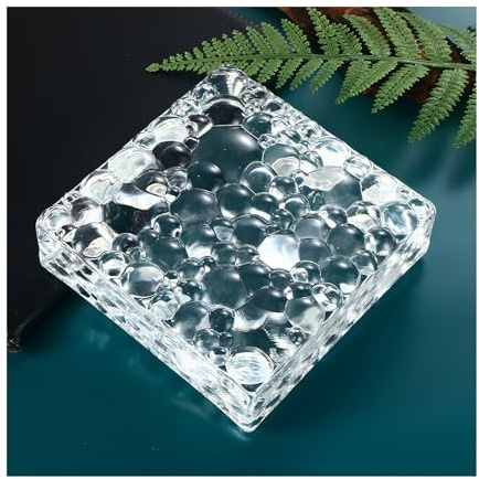 Bloques de cristal transparentes rectangulares de 15 x 15 x 4,8 cm, ideal para transmisión de luz y privacidad, disponible en varios tamaños