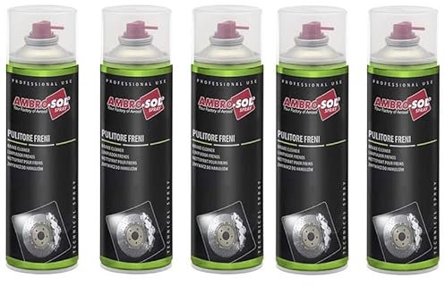 Bomboletta Pulitore per Freni Spray 500ml detergente per la pulizia e sgrassatura delle parti meccaniche durante i lavori di manutenzione e di riparazione della tua bici auto e moto, Made in Italy (5)