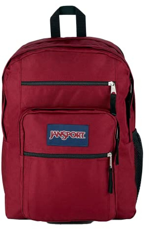 JANSPORT BIG STUDENT Großer Rucksack, 15 Inch Laptop Laptopfach, Russet Rot (Rot)