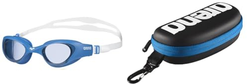 ARENA The One Anti-Fog Schwimmbrille Unisex für Erwachsene & Swim Brillenetui, Brillenetui Hardcase, Brillenetui Hartschale, Schwarz