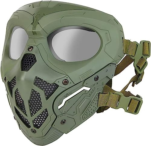 ACEXIER Tactical Lurker Masks Shooting Hunting Paintball Masks Men Full Face Airsoft Cycling Hiking Comfortable CS Hunting Military Mask