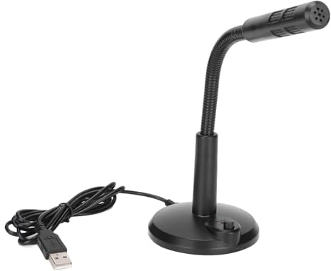 Cyrank Microfono USB, Microfono da Tavolo Microfono Per PC Per Computer con Pulsante Mute Microfono Professionale a Condensatore Per Giochi in Streaming Registrazione Vocale Podcast Microfoni
