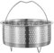 Kamanan Inserto de acero inoxidable para vaporera, cesta para cocinar al vapor, cesta para cocinar al vapor para ollas, de acero inoxidable, para cocinar al vapor verduras, frutas, huevos y arroz