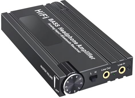 Yuattory HiFi Bluetooth Headphone Amplifier Portable HiFi Earphone Amp with Bass Volume Control for MP3/MP4/Phones/Digital Player