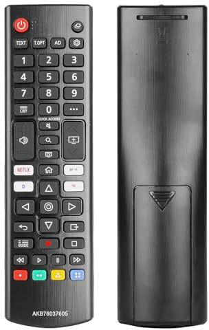 Fjärrkontroll AKB76037605 kompatibel med LG Smart TV NANO90P NANO95P NANO99P OLED48A1 OLED55A1 OLED65A1 OLED77A1 OLED55G1 OLED65G1 OLED77G1 Ersättningskontroll med Netflix PrimeVideo Knappar