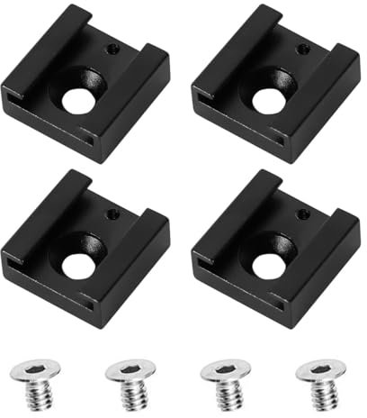 Tiardey Lot de 4 adaptateurs de Griffe pour Flash à Froid, Support de Griffe pour Flash d'appareil Photo Reflex numérique, appareils Photo Speedlight, caméscopes