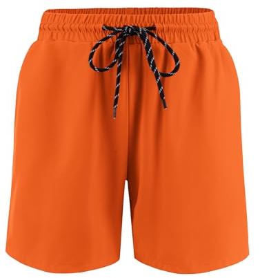 Arshiner Short De Bain Garçon Enfant Sport avec Slip Intégré Séchage Rapide Confortable Maillot De Bain avec Poches pour Enfants Actifs 7 14 Ans