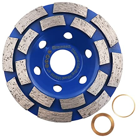 HIGHDRIL Disco Muela de Copa Diamante 100mm Turbo Fila de Molienda Amoladora para Lijar y Pulir Hormigón Piedra Mampostería Granito Mármol