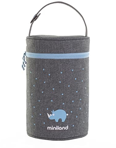 Miniland - Funda Isotérmica para Termos y Biberones Thermibag, Bolsa Térmica con Asa para Transportar Fácilmente 700ml (Mediterranean)