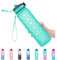 MEITAGIE Water Bottle with Straw - Large 1 Litre BPA Free Sport Water Bottle with Time Markings -Leak Proof Gym with Filter- Ideal for Gym, Sports & Outdoors