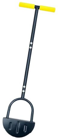 Outil manuel pour coupe-bordures, manuel d'utilisation (français non garanti), coupe-bordure manuel en forme de demi-lune, coupe-bordure avec dents de scie et poignée en T, coupe- avec lame