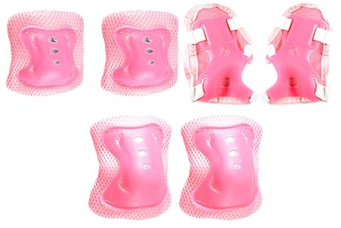Équipement de protection de patins à roulettes pour | Genouillères, coudières et protège-poignets pour de 3 à 12 ans, garçons, filles,
