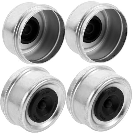 Ciieeo 4 Stück Anhängerzubehör Staubkappe Für Anhängerachse Lagerstaubkappen Anhängernabe Staubkappe Für Anhängerradlager Bootsanhänger Befestigungskappennabe Plattierte Staubkappe Metall