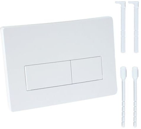 ALKNOT - Placa de accionamiento para inodoro, placa de accionamiento para cisterna, piezas de repuesto compatibles con placa de accionamiento Geberit Sigma01 UP300 y 320 (blanco)