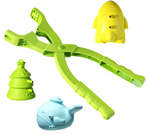 Molde De Bola De Nieve - Juguete Para Crear Clip De Bola De Nieve Para Niños, Herramienta De Juego De Invierno Portátil | Juego Creativo De Actividades Al Aire Libre Para Las Vacaciones Del Pórtico
