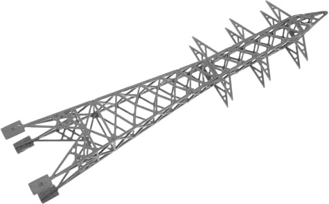 Gogogmee Torre di Trasmissione per Paesaggio Ferroviario 1:150 in Pla, Miniatura ad Alta Simulazione Compatta per Diorama e Accessorio DIY per Tracciato Trenini