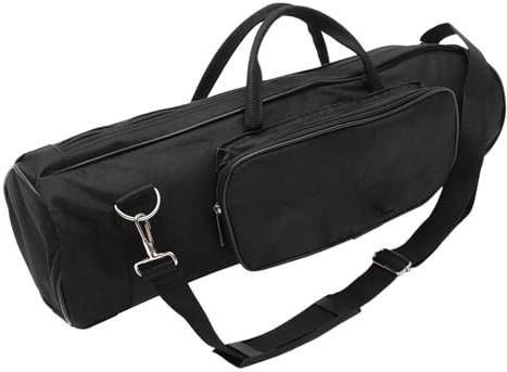 Borsa per Tromba Tracolla e Tasca Frontale, Oxford | Design Semplice e Creativo, Trasporto Orizzontale, Colore Nero, per Tromba, Accessorio Leggero e Pratico