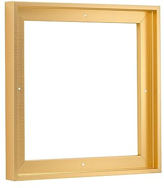 Pixy Canvas Floater Frame 8x8 for 3/4 (0.75) inch Deep Canvas Paintings/Canvas Prints/Wood Canvas Panels/Wall Art/Wall Decor/Home Decor/Artwork (Brass Gold, 8 x 8 inch, Square)
