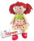 HABA Stoffpuppe Liese mit Namen Bestickt, Erste Baby Puppe zum kuscheln, Weiche Mädchen Kuschelpuppe, Kinder Geschenk-Idee Babypuppe als Taufgeschenk