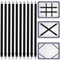 mauuuba 10 Piezas Tensores de Sábanas Ajustables 65-240 cm, Correas Elásticas Negras con Clips de Metal para Sábanas, Tabla de Planchar, Colchón, Sofá