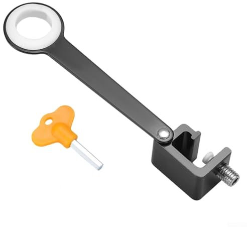 Sistema di chiusura per finestra, design regolabile in lega di alluminio, con chiave per la massima sicurezza, per casa e ufficio (B)