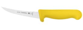 Tramontina Cuchillo de Acero Inoxidable para Deshuesar Curvo Professional NSF Color Amarillo 13 cm