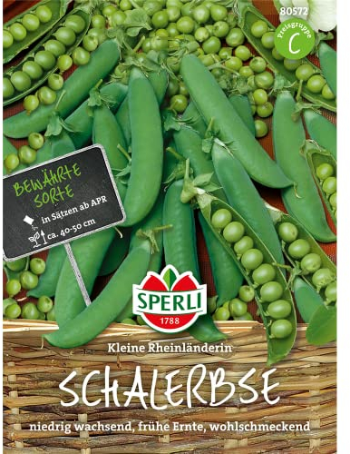 80572 Sperli Premium Erbsen Samen Kleine Rheinländerin | Frühe Ernte | Ertragreich | Erbsen Saatgut