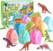 MeCids Badebomben für Kinder mit Überraschungsspielzeug innen, 9-Pack Bad Bombe mit Dinosaurier Spielzeug, Bubble Bad Bomben Ball Kit für Kinder Geburtstag Ostern Spielzeug Geschenke