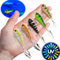 Njord Kalastus Messeneuheit 2023 Jig Spinner Set 5 Stück 20g in Köderbox UV-Aktiv | Bleikopfspinner für Barsch Hecht Zander Döbel | Jigspinner Jigspiner Spin Jig Spinjig (Bunt Zwillingshaken)