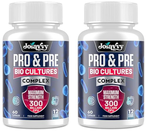 300 Billion CFU Probiotics for Gut Health - 12 Live Cultures + 4 Prebiotics, 16 in 1 High Strength Probiotic Synbiotic Complex, Advanced Gut Repair Supplements for Men & Women, 120 Capsules