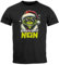 MoonWorks® Herren T-Shirt Weihnachten Anti Weihnachtsshirt Grinch Nein Weihnachtsoutfit Männer Lustig schwarz 4XL