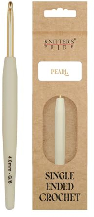 Knitter's Pride Pearl Aluminium Crochet Hook 4.00 mm - 1 piece